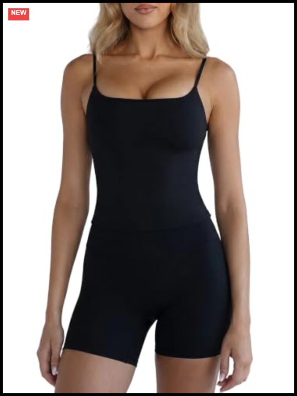 QINSEN 2 Piece Workout Set Tank Top Bike Shorts Yoga Activewear